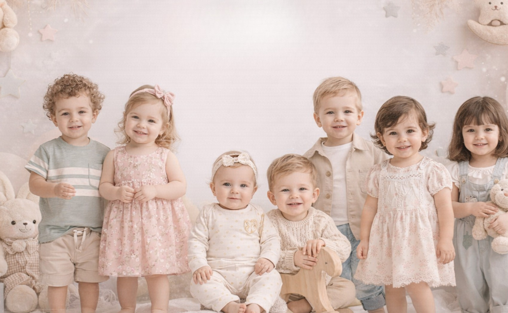 Children wearing Cub & Cuddle products